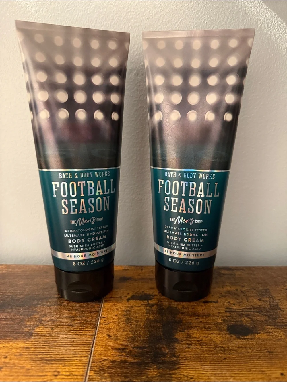 Lot of 2 - Bath & Body Works FOOTBALL SEASON Men's Body Cream